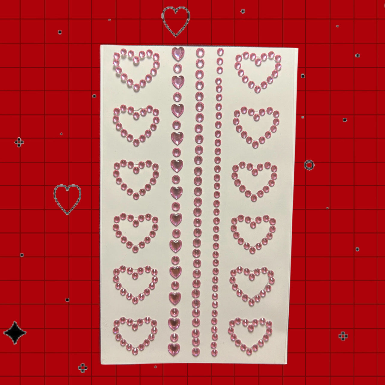 Pink Face Rhinestones